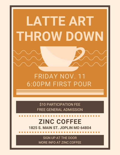 Nov. 11th Latte Art Throw Down!